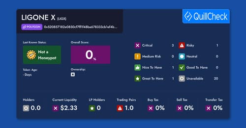 QuillAI Screenshot – LIGX Not a Honeypot
